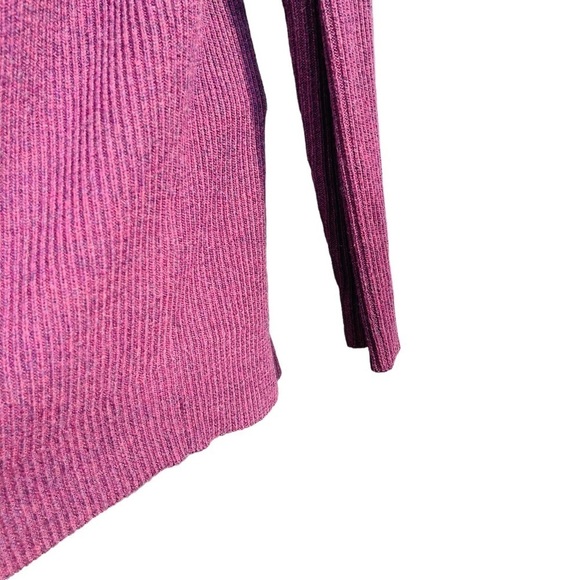 WRAP London Wool Pullover V-Neck Sweater Knit Asymmetrical Hem size 2 xsm - Picture 5 of 7